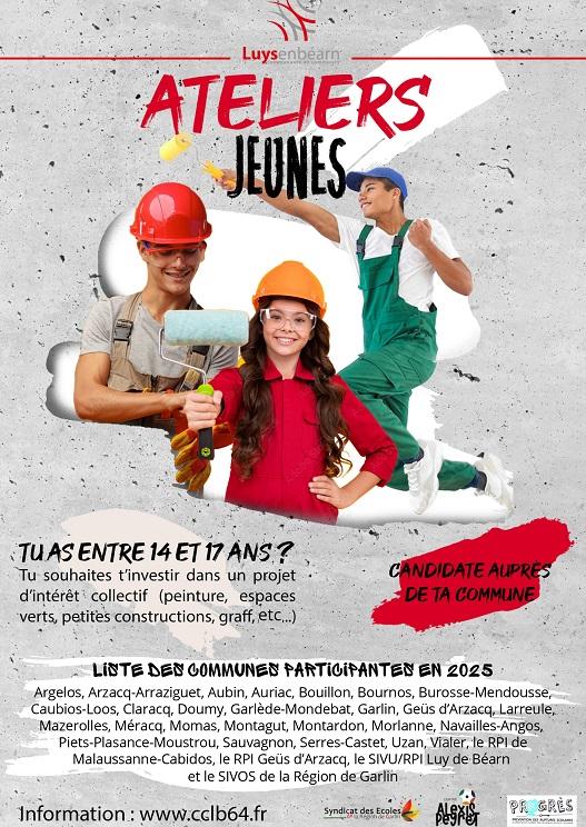 Affiche ateliers jeunes 2025